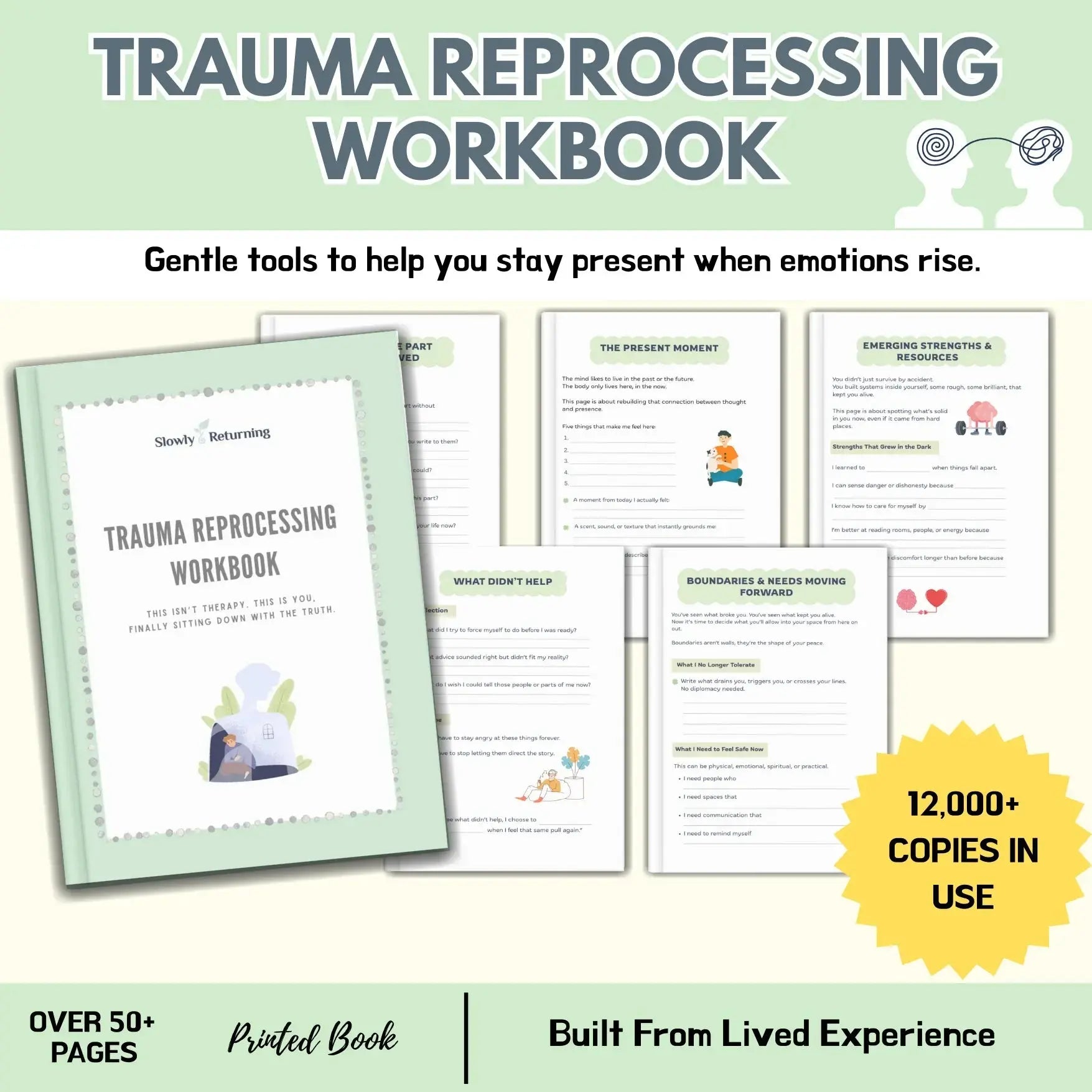 Trauma Reprocessing Workbook - 50+ Pages - Built From Lived Experience My Store