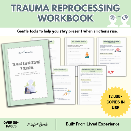 Trauma Reprocessing Workbook - 50+ Pages - Built From Lived Experience