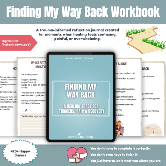 Finding My Way Back - A Gentle Healing Journal for Triggers, Pain & Recovery