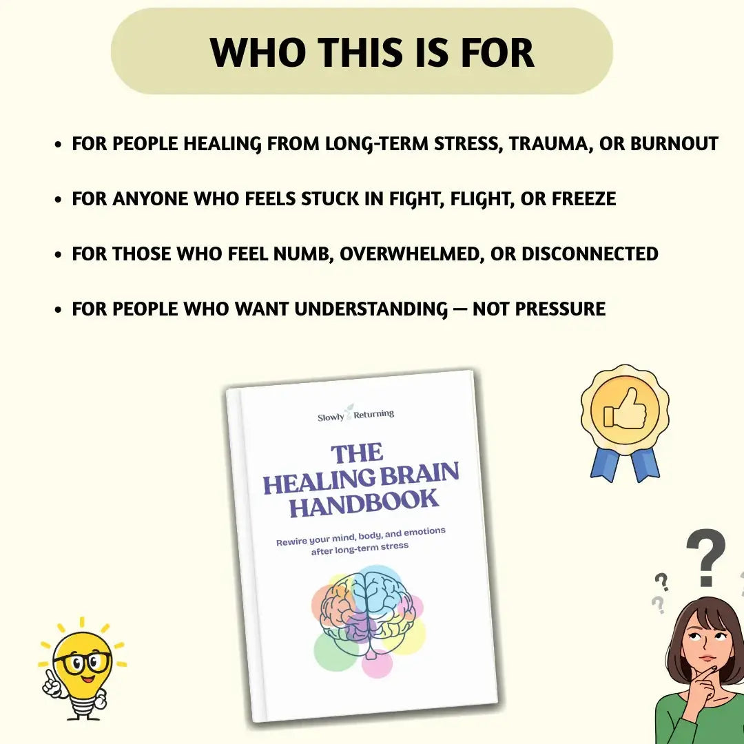 The Healing Brain Handbook - 85+ Pages Designed To Support Real Healing Routines. My Store