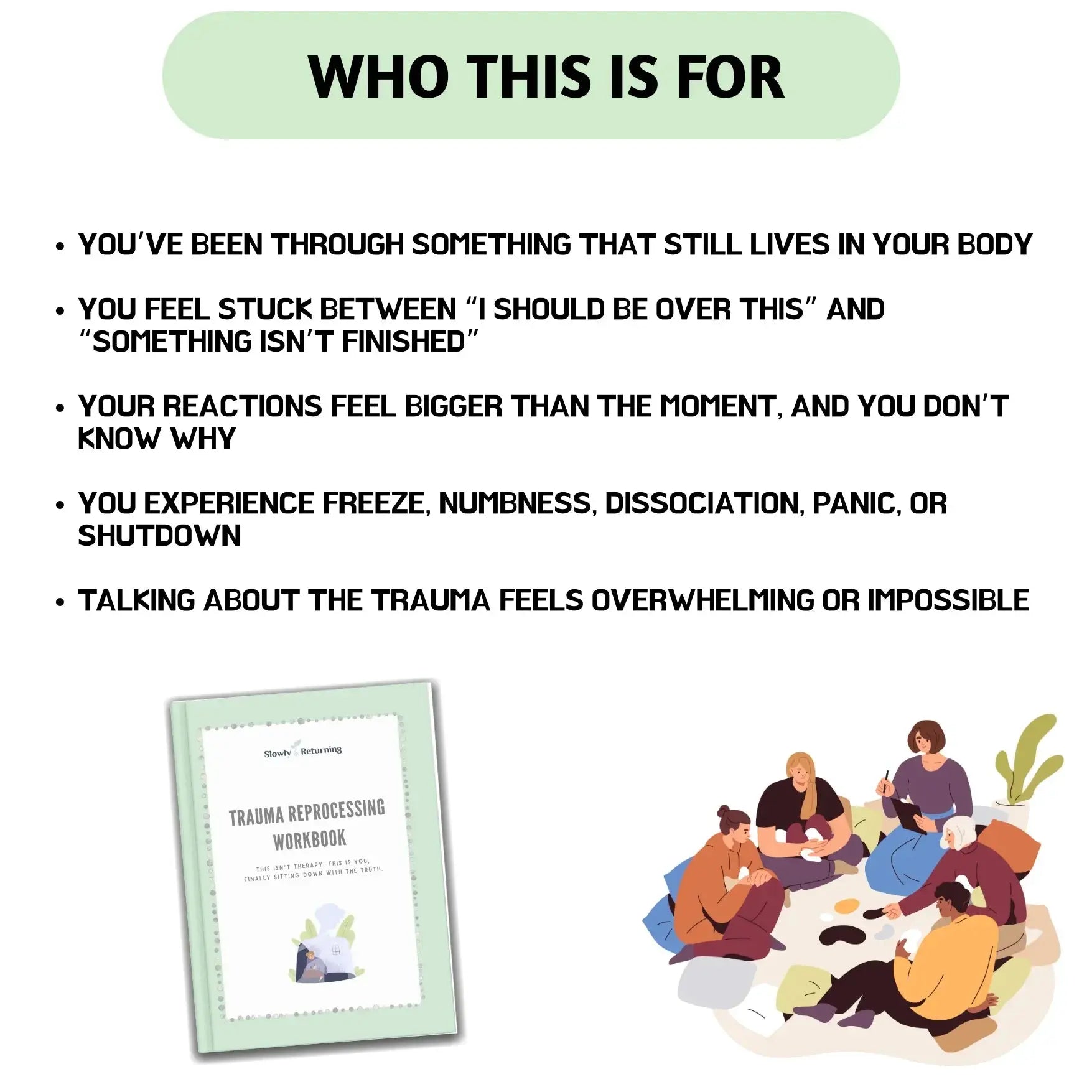 Trauma Reprocessing Workbook - 50+ Pages - Built From Lived Experience My Store